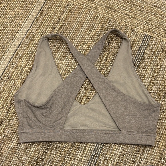 P'tula Charcoal Cross-Back Sports Bra - Picture 2 of 2